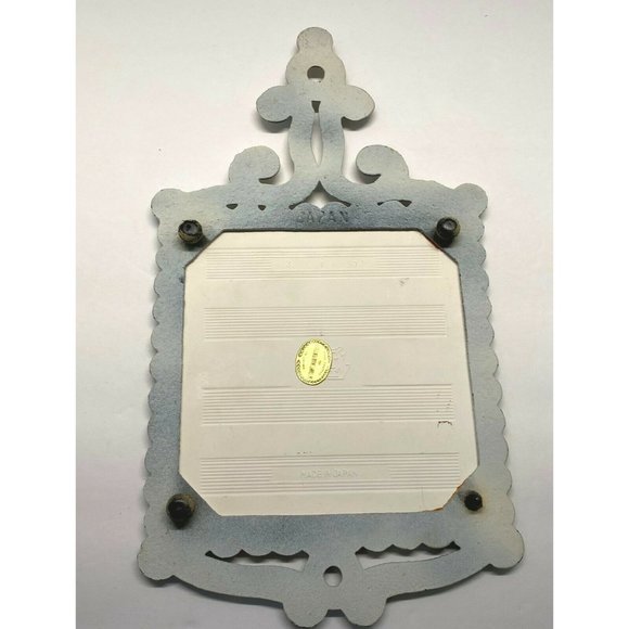 Vintage Dutch Windmill Trivet Countryside Boats Blue White Tile Made in Japan - Picture 9 of 12